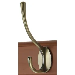 6 Victorian Antiqued Brass Hooks On Oak Stepped Board 5 6 Victorian Antiqued Brass Hooks On Oak Stepped Board -Curver Shop 12821288 1264847704977693