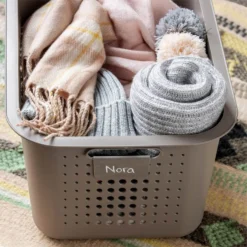 2 Pack Smartstore Wardrobe Basket Tag - Taupe -Curver Shop 12822346 1324833174055671