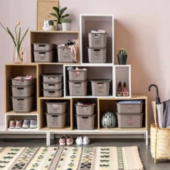 2 Pack Smartstore Wardrobe Basket Tag - Taupe -Curver Shop 12822346 2434833174166107