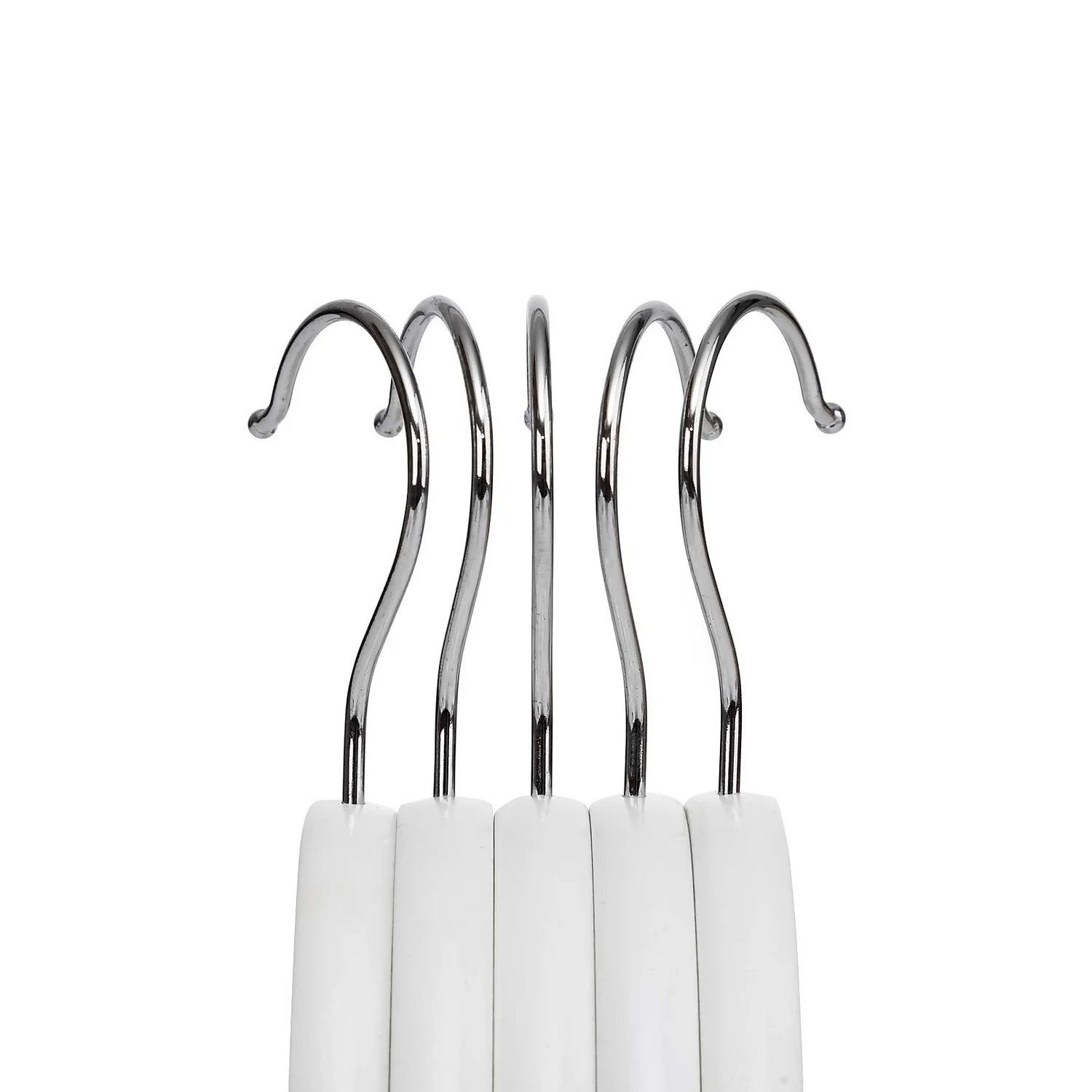 White Wooden Hangers - 8 Pack 4 White Wooden Hangers - 8 Pack - Image 4