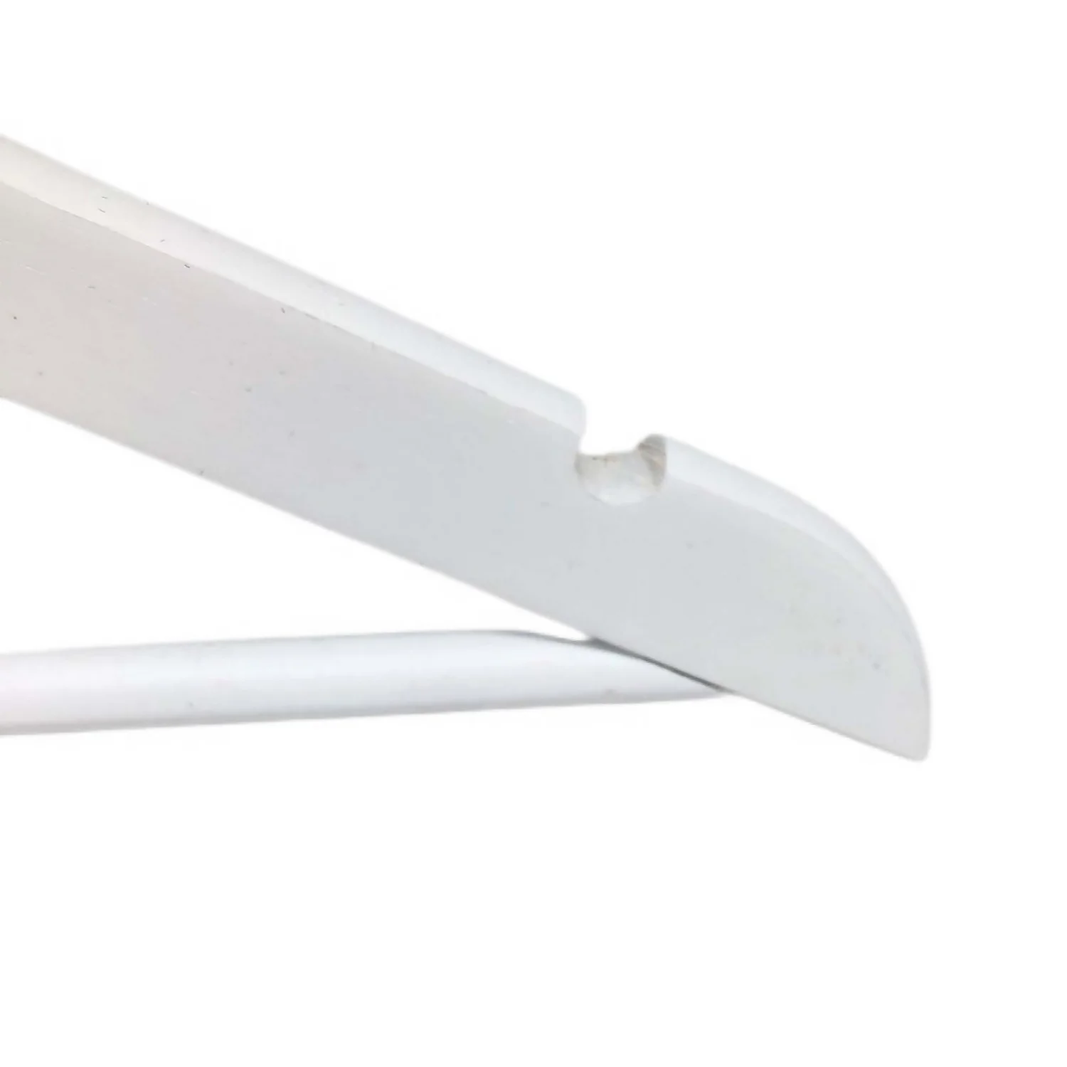 White Wooden Hangers - 8 Pack 3 White Wooden Hangers - 8 Pack - Image 3