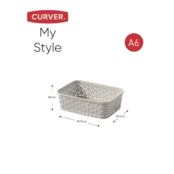 Curver My Style A6 Rectangular Plastic Storage Organiser - Grey 9 Curver My Style A6 Rectangular Plastic Storage Organiser - Grey -Curver Shop 12823033 1804833226532994
