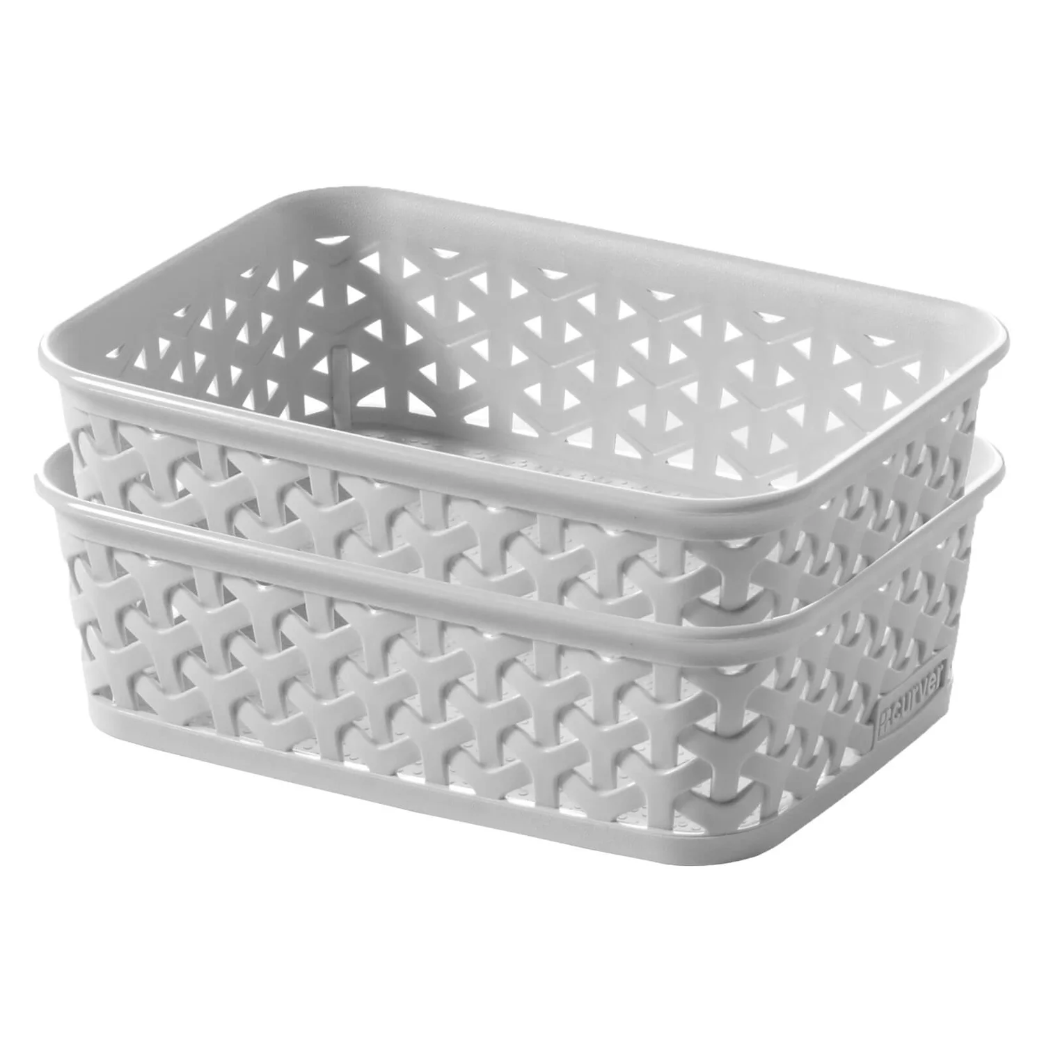 Curver My Style A6 Rectangular Plastic Storage Organiser - Grey 2 Curver My Style A6 Rectangular Plastic Storage Organiser - Grey - Image 2