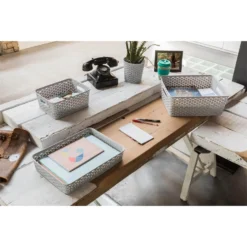 Curver My Style Large 1.6L Round Plastic Storage Organiser - Grey -Curver Shop 12823035 6134833228059439