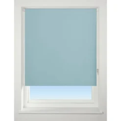 Duck Egg Blue Blackout Roller Blind - 90cm