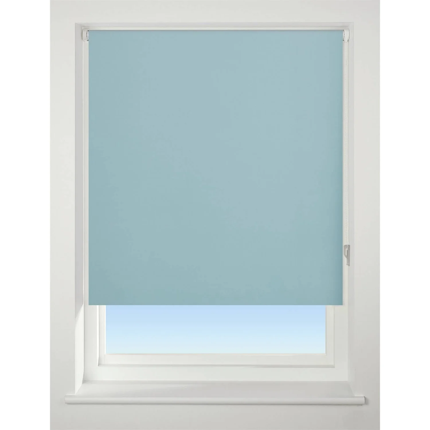 Duck Egg Blue Blackout Roller Blind - 90cm 1 Duck Egg Blue Blackout Roller Blind - 90cm