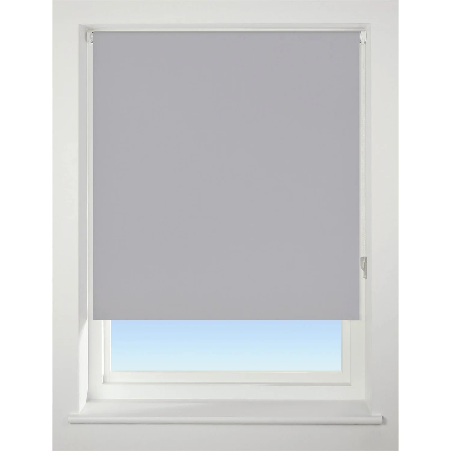 Light Grey Blackout Roller Blind - 60cm 1 Light Grey Blackout Roller Blind - 60cm