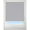 Light Grey Blackout Roller Blind - 90cm