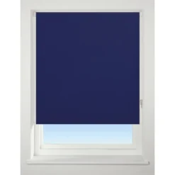 Navy Blue Blackout Blind - 90cm