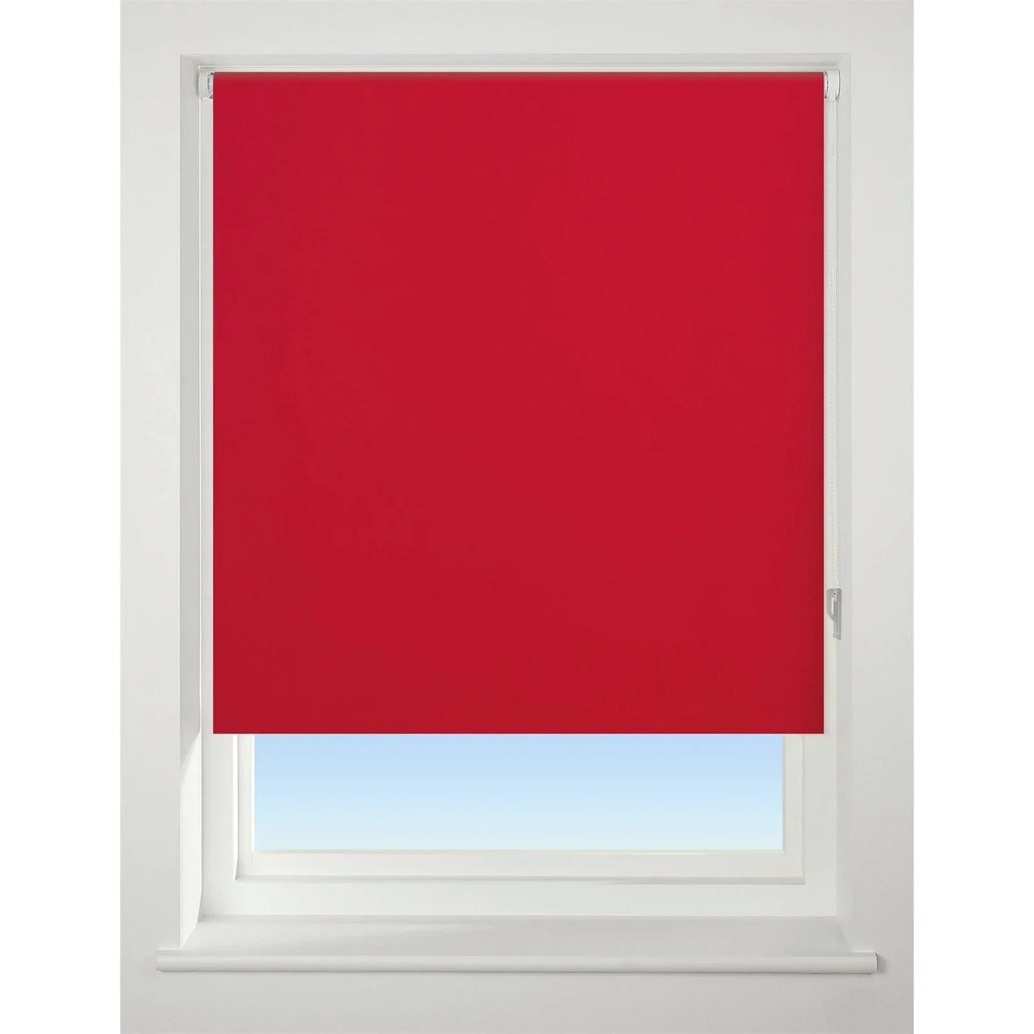 Bright Red Blackout Roller Blind - 120cm 1 Bright Red Blackout Roller Blind - 120cm