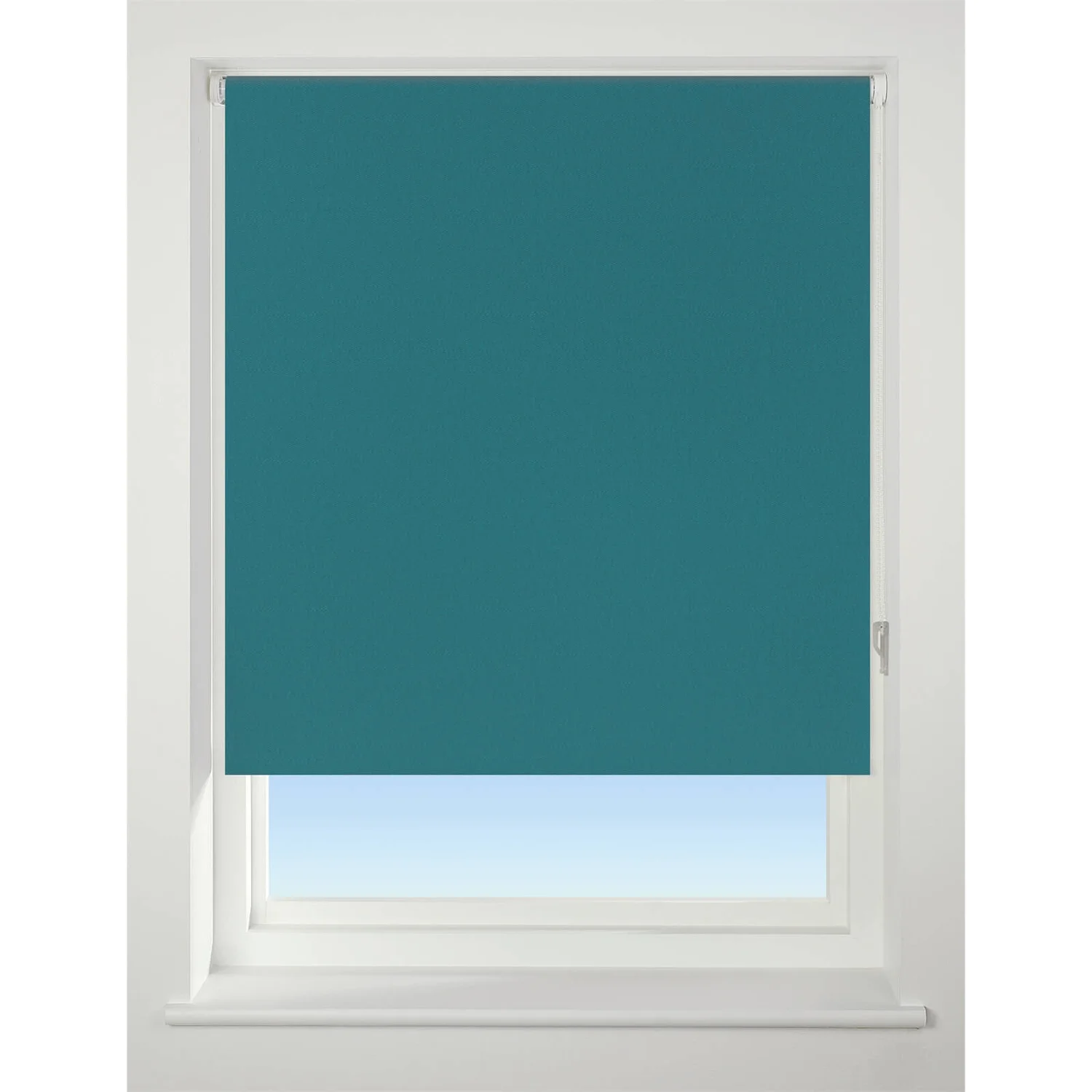 Teal Blackout Roller Blind - 90cm 1 Teal Blackout Roller Blind - 90cm