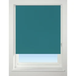 Teal Blackout Roller Blind - 120cm