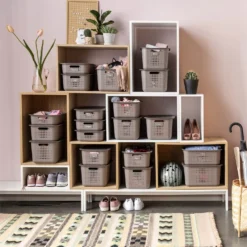 Smartstore 13L Wardrobe Basket - Taupe -Curver Shop 12826432 1504833172927623