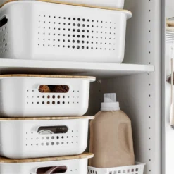 Smartstore 6L Wardrobe Basket - White -Curver Shop 12826433 1494833172887105