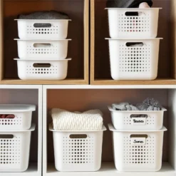 Smartstore 6L Wardrobe Basket - White -Curver Shop 12826433 1524833172581702