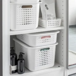 Smartstore 6L Wardrobe Basket - White -Curver Shop 12826433 1964833172947198