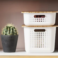 Smartstore 13L Wardrobe Basket - White -Curver Shop 12826434 3114833173665206