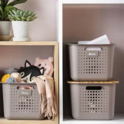 Smartstore Wardrobe Basket Bamboo Lid -Curver Shop 12826435 2684833172711662