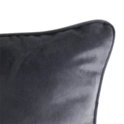 None Large Plain Velvet Cushion - Dark Grey - 58x58cm -Curver Shop 12827085 1004832958296109