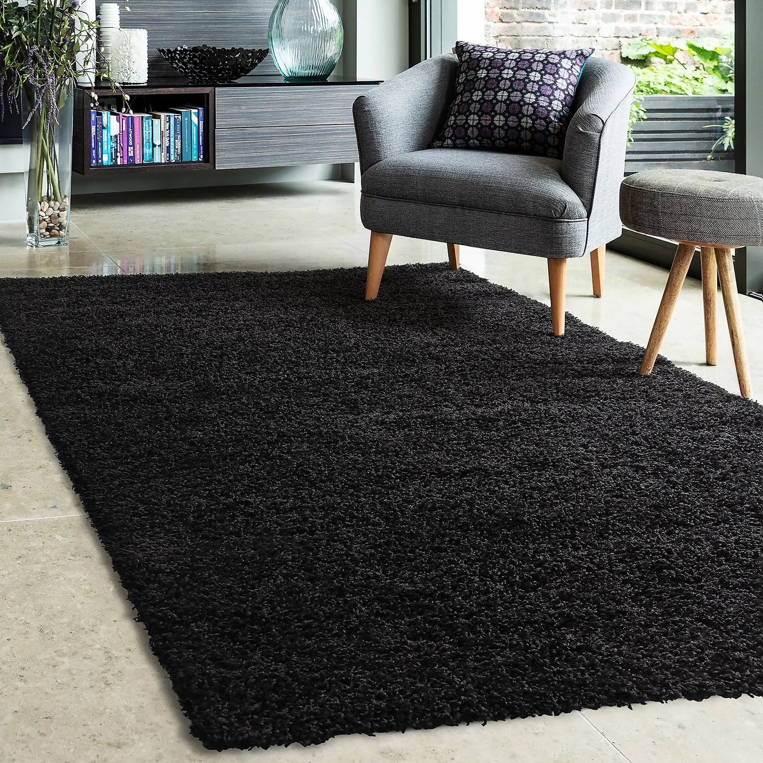 Jazz Rug Black Rug - 160 X 230cm 2 Jazz Rug Black Rug - 160 X 230cm - Image 2