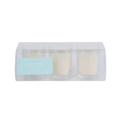Soft Cotton Votive Candle - 3 Pack