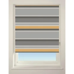 Textured Effect Stripe Roller Blind - 90cm