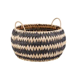 Black Round Flatweave Baskets - Set Of 3 -Curver Shop 12829226 1544832981961198