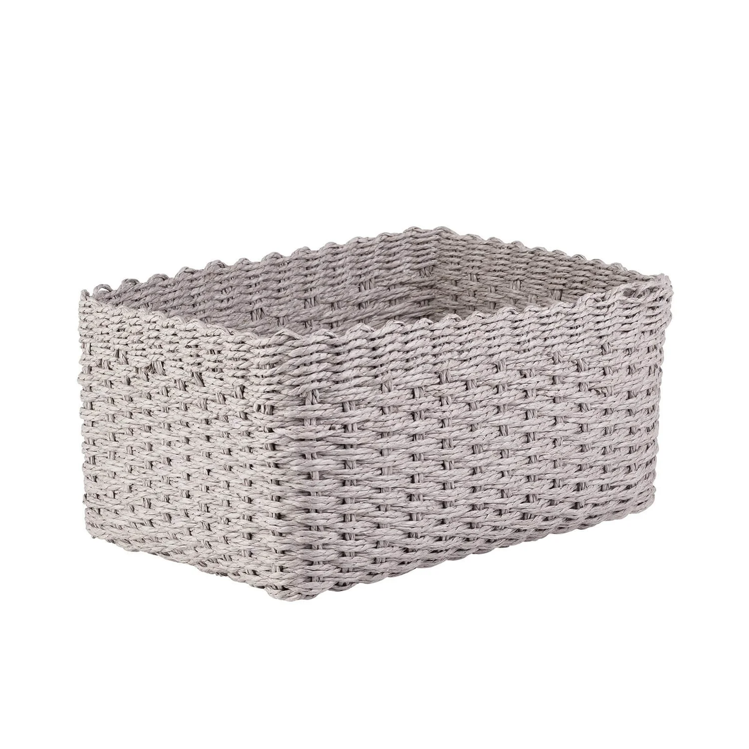 Paper Rope Basket - Grey 1 Paper Rope Basket - Grey