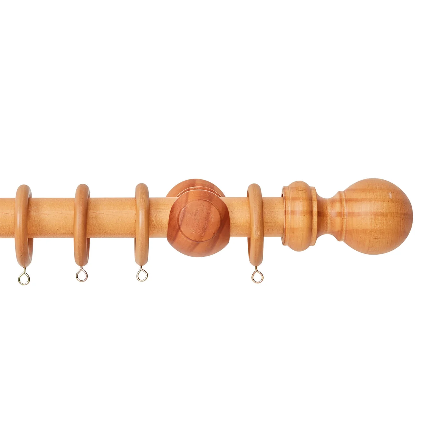 Harrison Drape 28mm Wood 2.4m Curtain Pole Kit 1 Harrison Drape 28mm Wood 2.4m Curtain Pole Kit