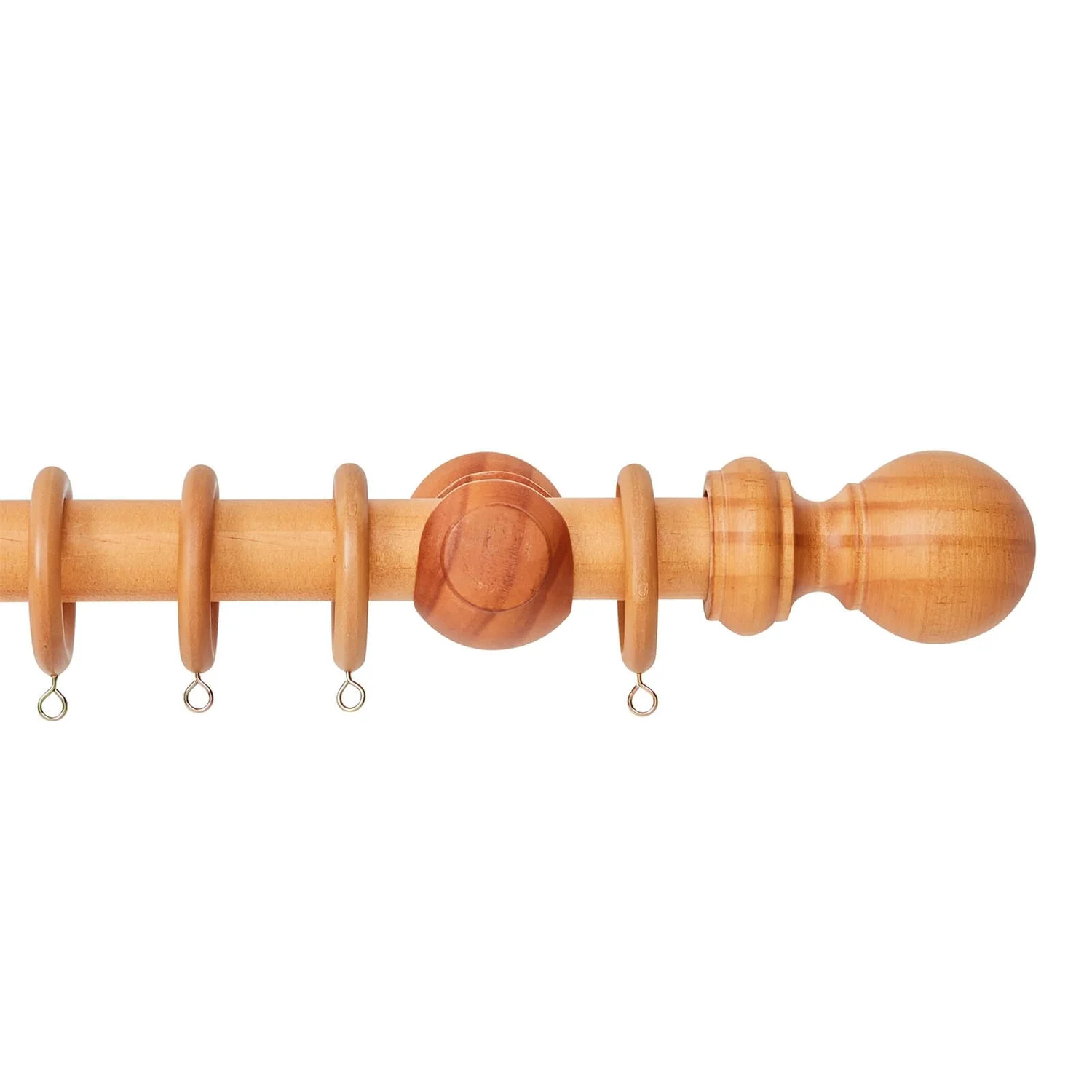 Harrison Drape 28mm Wood 1.8m Curtain Pole Kit 1 Harrison Drape 28mm Wood 1.8m Curtain Pole Kit