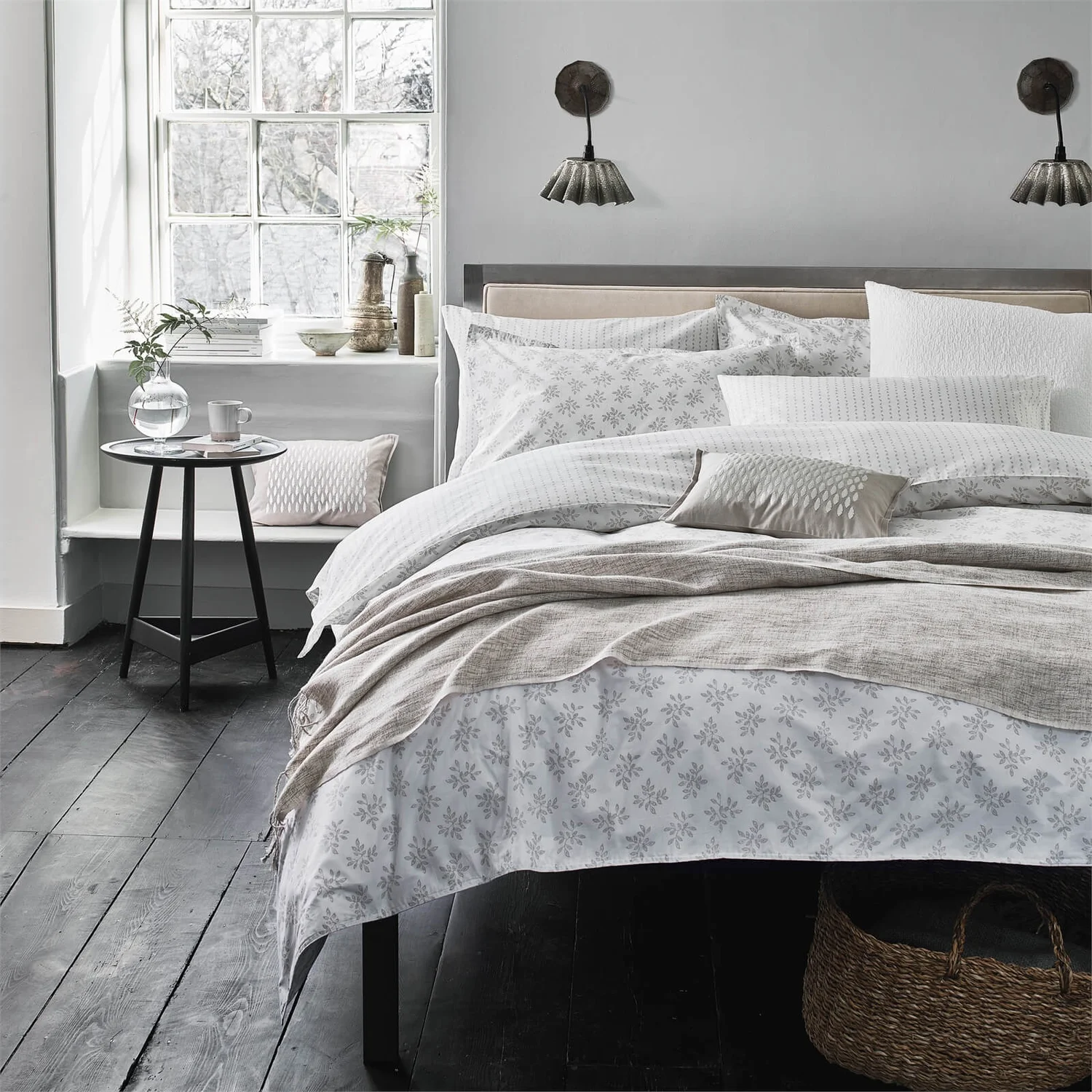 Murmur Leaf Duvet Cover Set - King - Linen 1 Murmur Leaf Duvet Cover Set - King - Linen