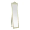 None Cheval Mirror - Cream Gold