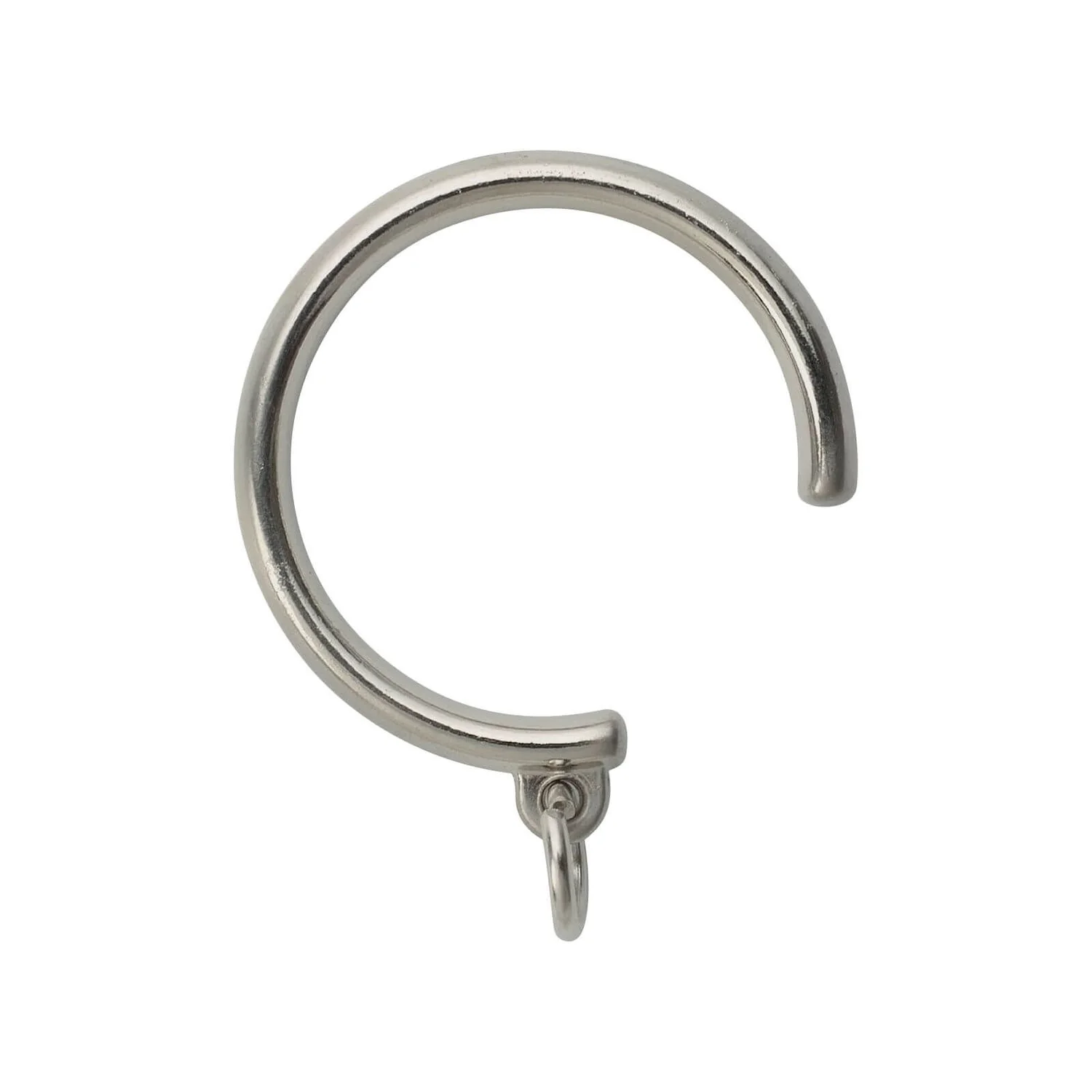 Harrison Drape Satin Nickel 28mm C Rings 6 Pack 1 Harrison Drape Satin Nickel 28mm C Rings 6 Pack