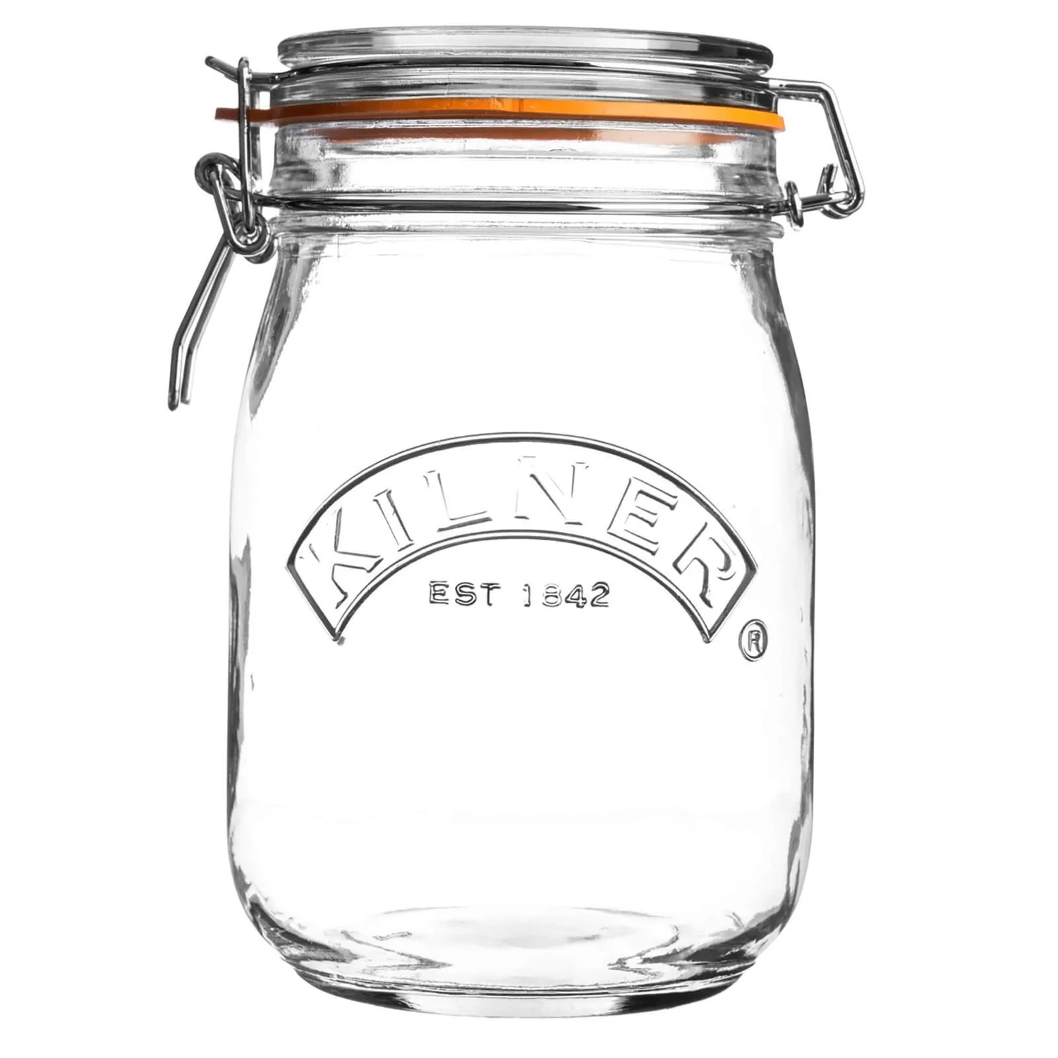 Kilner Clip Top Round Jar - 1L 1 Kilner Clip Top Round Jar - 1L