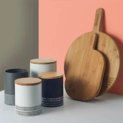 Typhoon White Monochrome Storage Canister - Medium 5 Typhoon White Monochrome Storage Canister - Medium -Curver Shop 12833347 1454832960483904