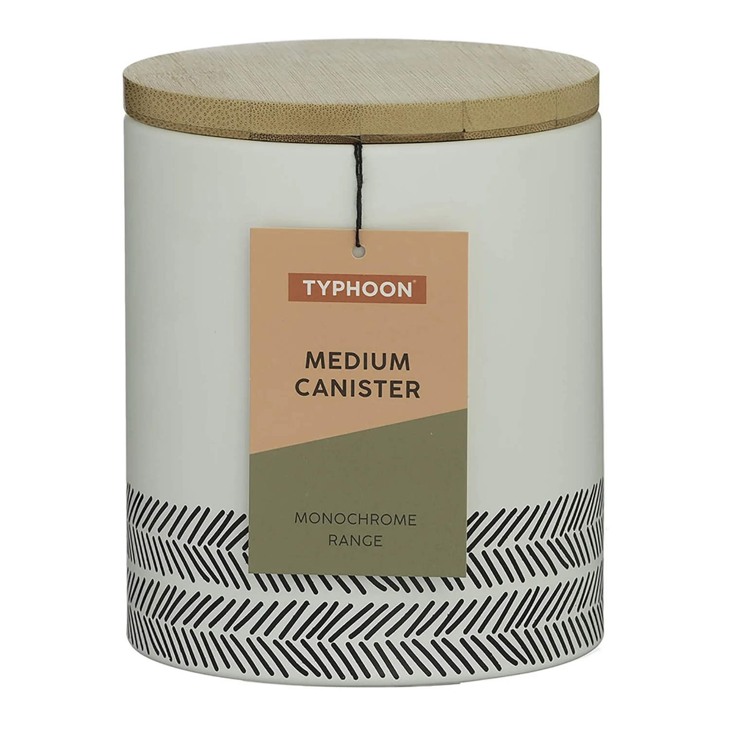 Typhoon White Monochrome Storage Canister - Medium 2 Typhoon White Monochrome Storage Canister - Medium - Image 2