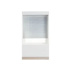 Silver Aluminium 25mm Venetian Blind - 60cm
