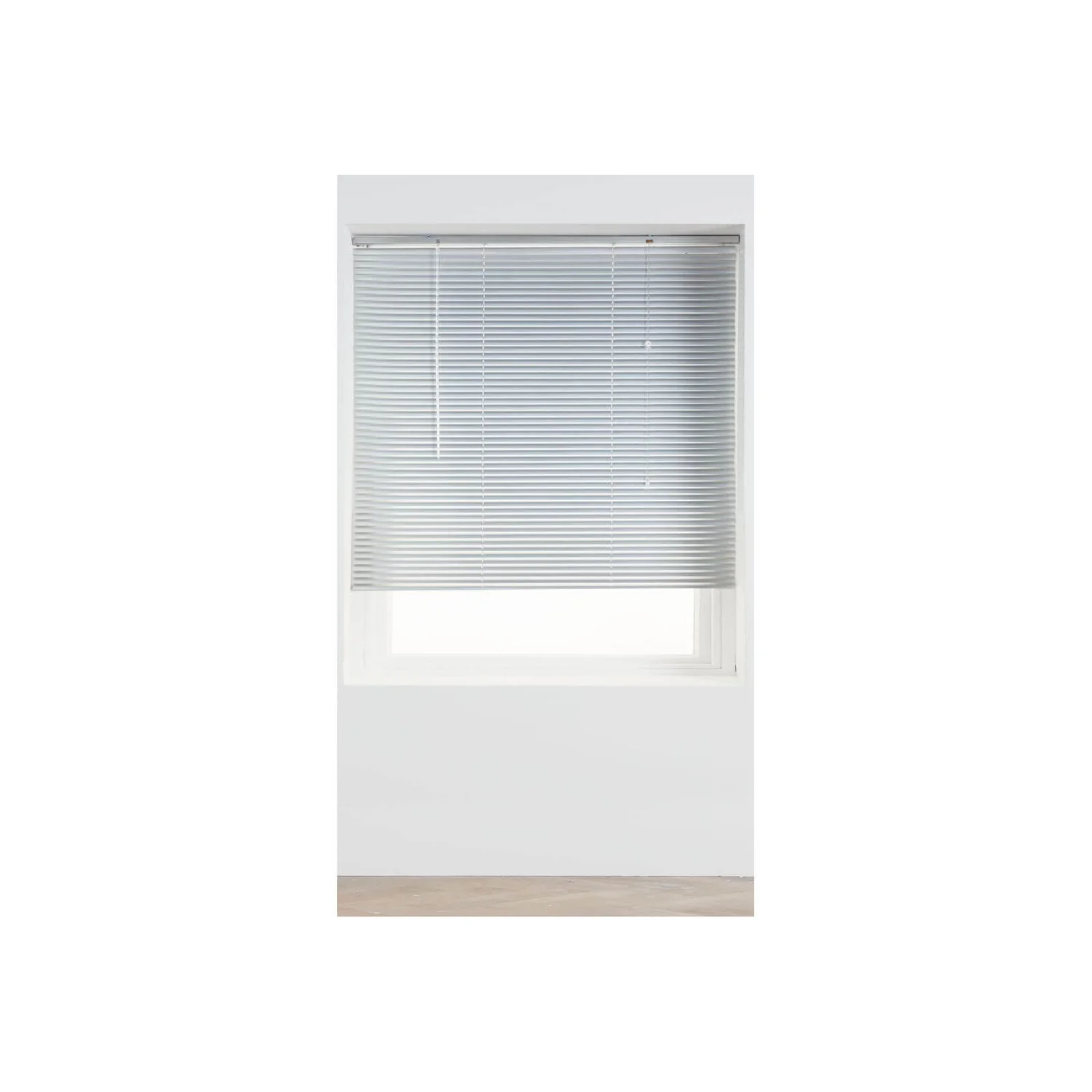 Silver Aluminium 25mm Venetian Blind - 60cm 1 Silver Aluminium 25mm Venetian Blind - 60cm