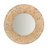 Mumbai Natural Woven Round Mirror