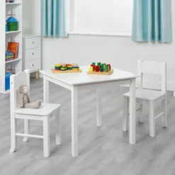 None Wooden Table And Chair Set - White -Curver Shop 12834469 1034833169011792