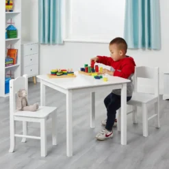 None Wooden Table And Chair Set - White -Curver Shop 12834469 1914833169070025