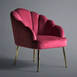 Sophia Scallop Occasional Chair - Cerise 6 Sophia Scallop Occasional Chair - Cerise -Curver Shop 12834754 1684833175761318