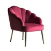 Sophia Scallop Occasional Chair - Cerise