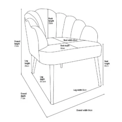 Sophia Scallop Occasional Chair - Duck Egg Blue 7 Sophia Scallop Occasional Chair - Duck Egg Blue -Curver Shop 12834895 9755014368344934