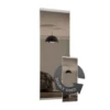 Duo Sliding Wardrobe Door Bronze Mirror With Aluminium Frame (W)762mm
