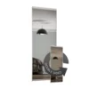 Duo Sliding Wardrobe Door Bronze Mirror / Silver Mirror With Aluminium Frame (W)914mm