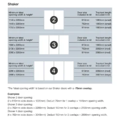 Shaker 3 Door Sliding Wardrobe Kit Cashmere Panel / Mirror (W)2592 X (H)2260mm 8 Shaker 3 Door Sliding Wardrobe Kit Cashmere Panel / Mirror (W)2592 X (H)2260mm -Curver Shop 12835443 2124987632177900