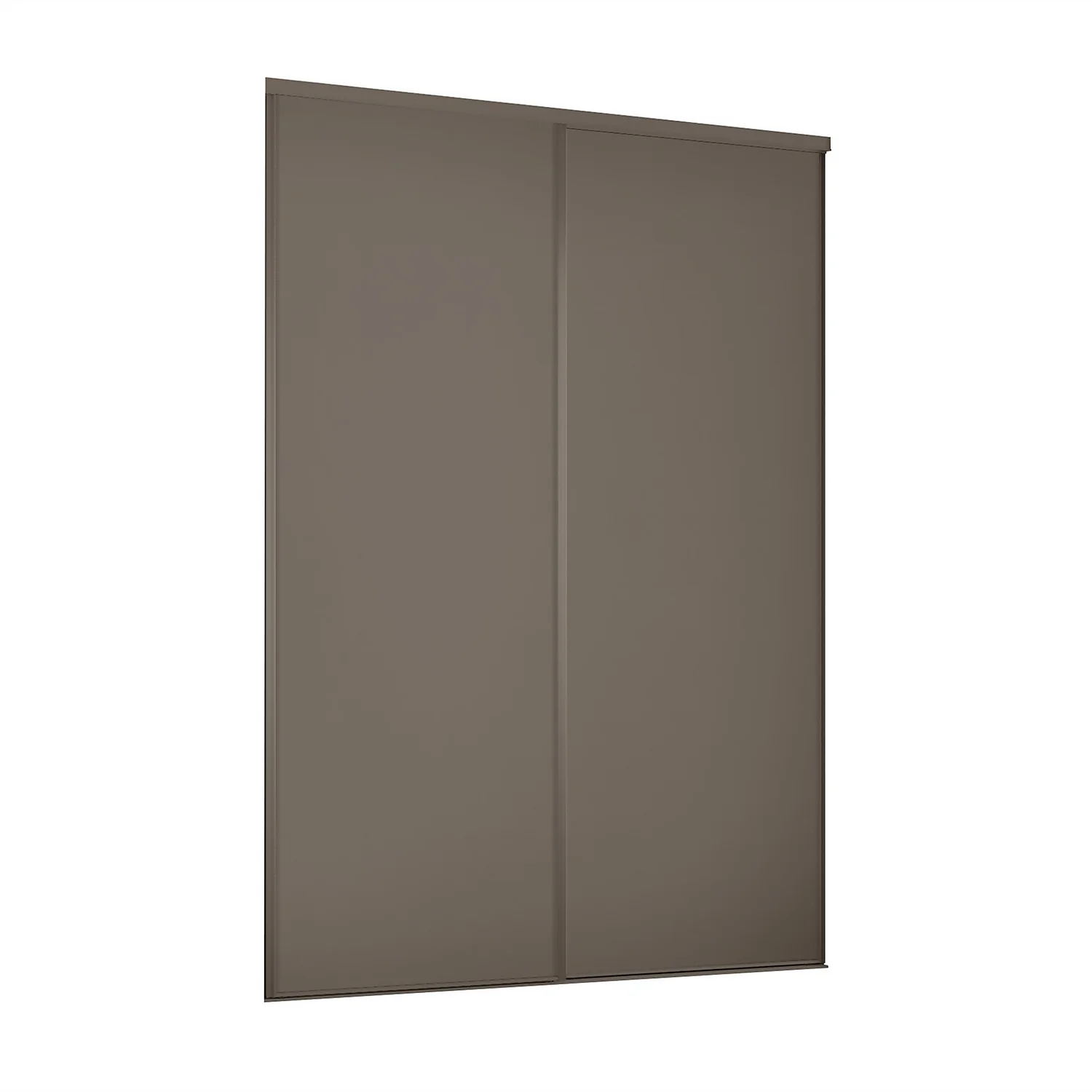 Classic 2 Door Sliding Wardrobe Kit Stone Grey Panel (W)1185 X (H)2260mm 1 Classic 2 Door Sliding Wardrobe Kit Stone Grey Panel (W)1185 X (H)2260mm