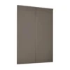 Classic 2 Door Sliding Wardrobe Kit Stone Grey Panel (W)1489 X (H)2260mm