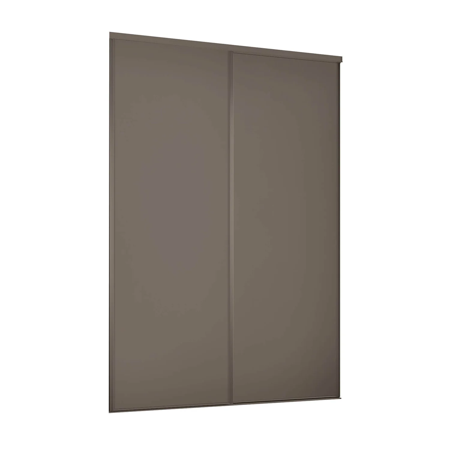 Classic 2 Door Sliding Wardrobe Kit Stone Grey Panel (W)1793 X (H)2260mm 1 Classic 2 Door Sliding Wardrobe Kit Stone Grey Panel (W)1793 X (H)2260mm